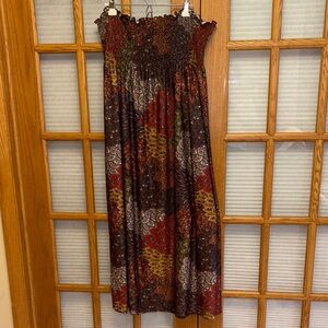 EUC Bohemian Strapless Dress